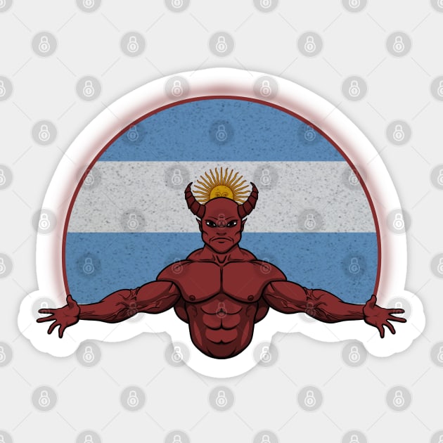 Devil Argentina Sticker by RampArt